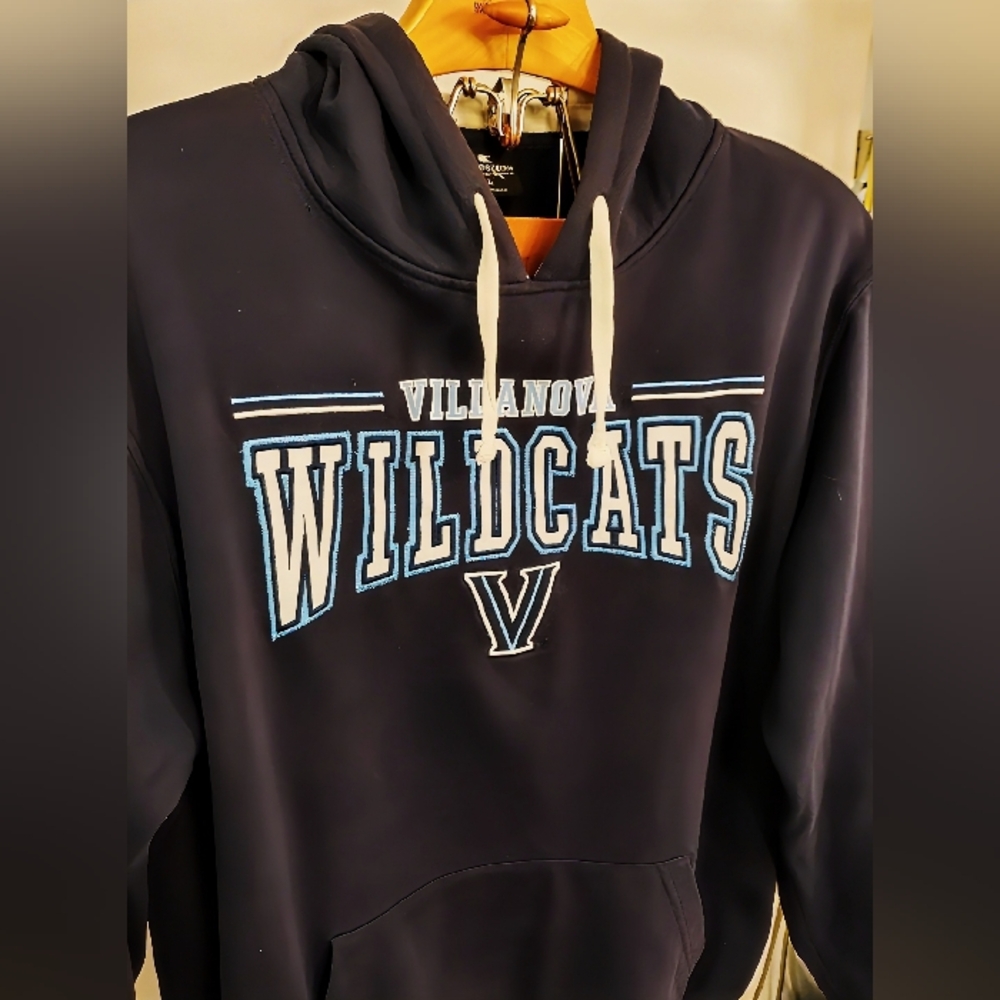 Villanova Wildcats Men’s Large Colosseum Navy Blue Pullover Hoodie Streetwear